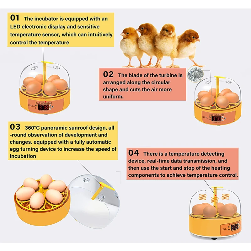 Broedmachine Kip Eend Gans 6 E - Poultry Incubator recensie en prijs