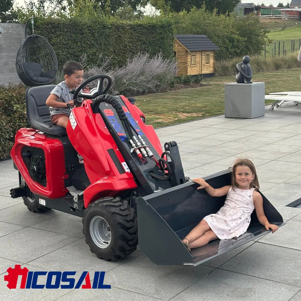Mini 3-wiel skid steer lader v - Farming Agriculture Equipment recensie en prijs